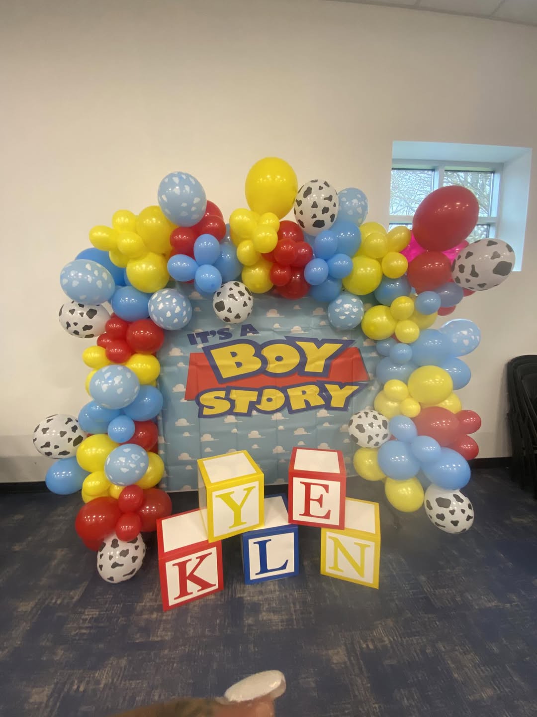 Toy Story Themed Balloon Garland - Custom birthday party decoration by Buchannon Events